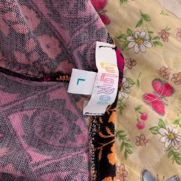 LuLaRoe Multicolor Patterned Cardigan - Picture 6 of 6